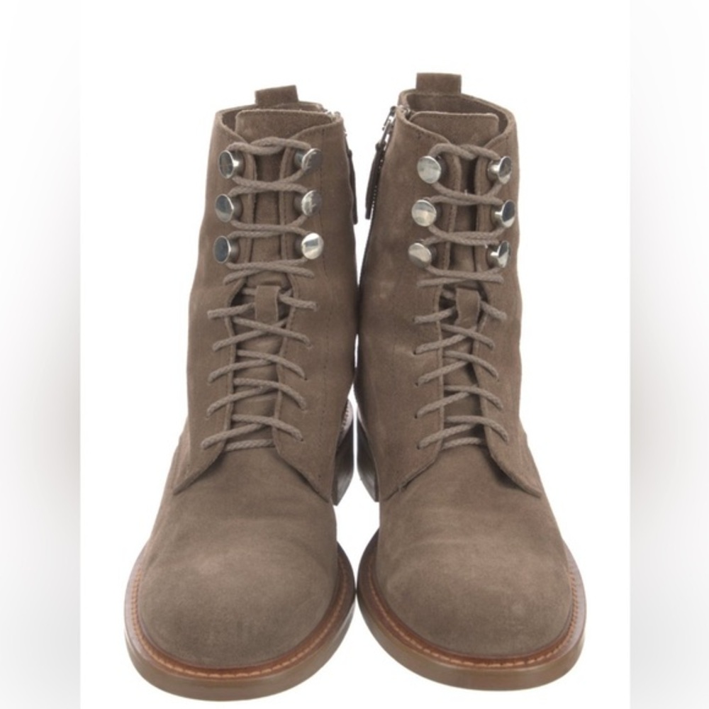 Aquatalia Suede Combat Boots Size: 7.5
